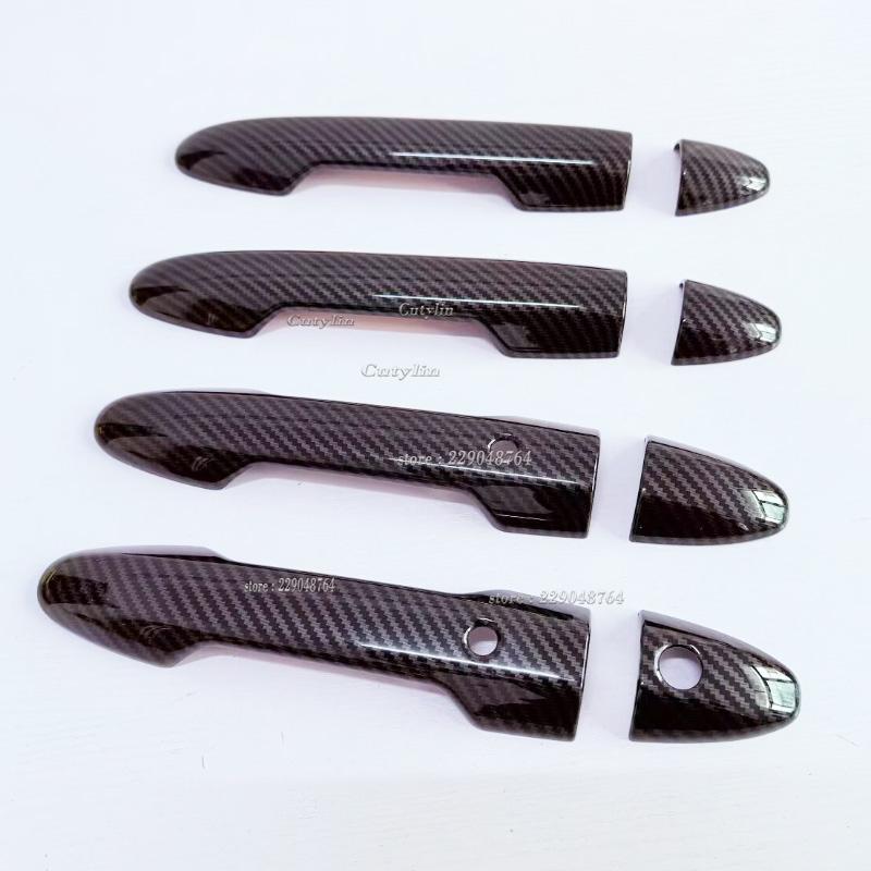 For Honda Freed 2024 2025 ABS Carbon Fiber Car Door Handle Bowl Decoration Cover Sticker Car Styling Exterior Mouldings