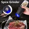 Мельница для специй Gravity LED Electric Электрическая полностью автоматическая мельница Регулируемая толщина Приправа для барбекю Мельница для перца