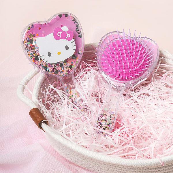 Расческа для волос с блестками Hello Kitty