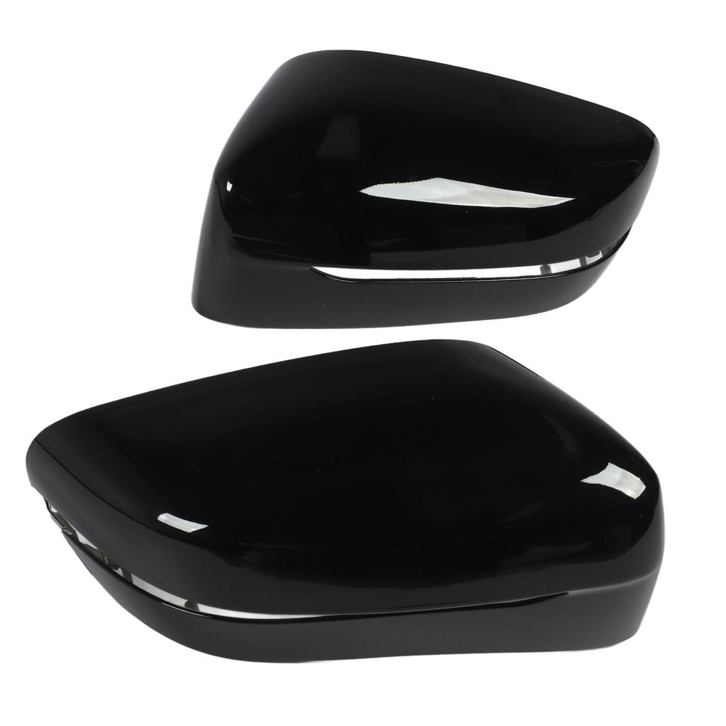 2 шт. Крышка зеркала заднего вида 51167422719 глянцевая черная крышка бокового зеркала для 5 серии 6 серии
