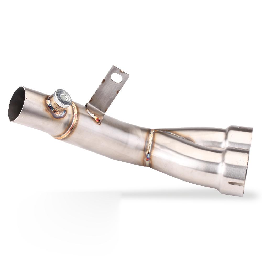 For YAMAHA YZF R6 2006-2025 Motorcycle Exhaust System Modified Stainless Titanium Alloy Adapter Middle Pipe Racing Escape Kit