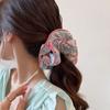 New Cute Sweet Elastic Hair Bands Women Floral Print Hair Rope Barrettes Headwear Girls Hair Accessories