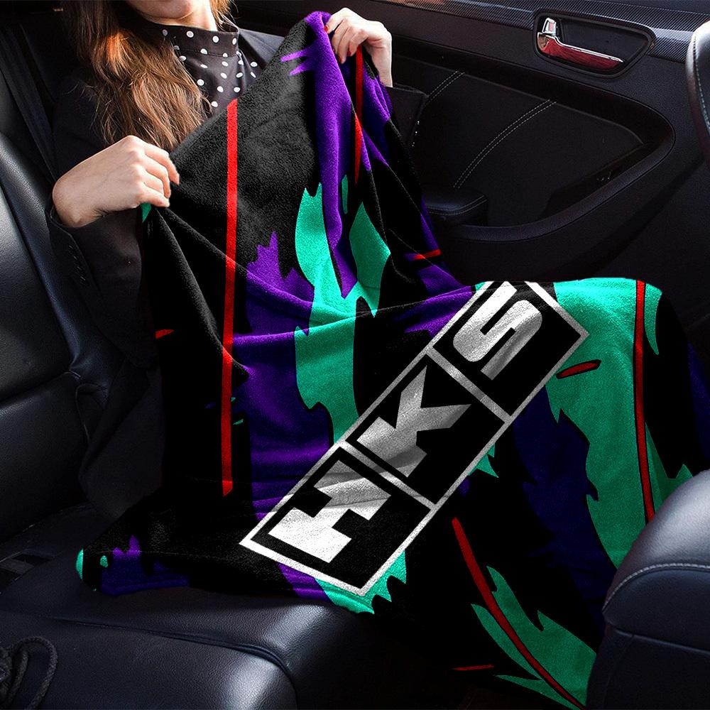 1pc HKS Soft Flannel All Season Throw for Home, Office, Outdoor UseDurable Comfort Soft Warm Throw for Home