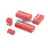 DIP Switch 2-10P, 2.54/1.27MM Flat Side, Through-hole SMD, Gold Plated