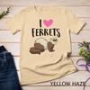 Ferret Love Ferret Owner Gift I Love Ferrets Unisex T-shirt