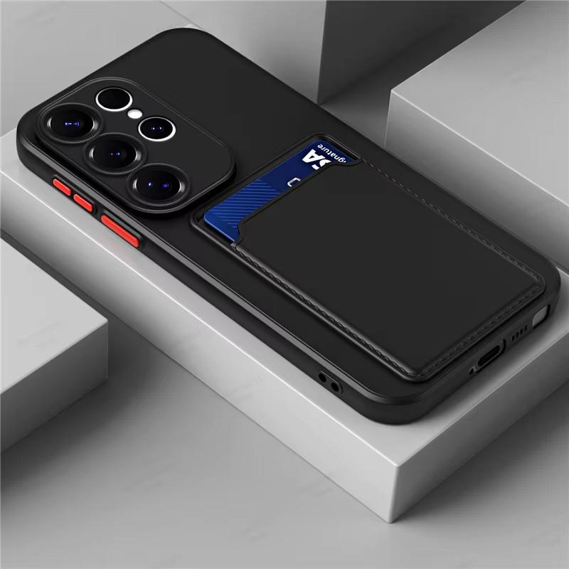 Мягкий силиконовый чехол-кошелек с задней крышкой для Samsung Galaxy S26 S25 S24 S23 S22 S21 Ultra Plus FE Edge с держателем для карт