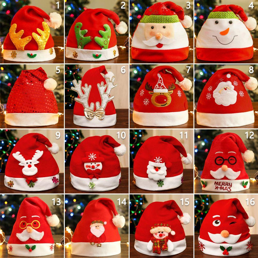 Christmas Gift Lovely Classic Santa Claus Cap Christmas Hat Festival Supplies Plush