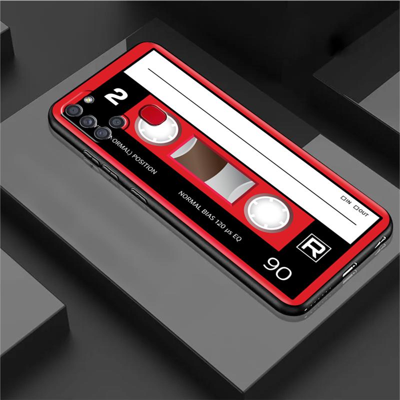 Чехол-аудиокассета Mixtape Vintage Magnetic Tape Cassette для Samsung Galaxy A54 A52 A14 5G A53 A12 A13 A71 A23 A34 A33 A21s