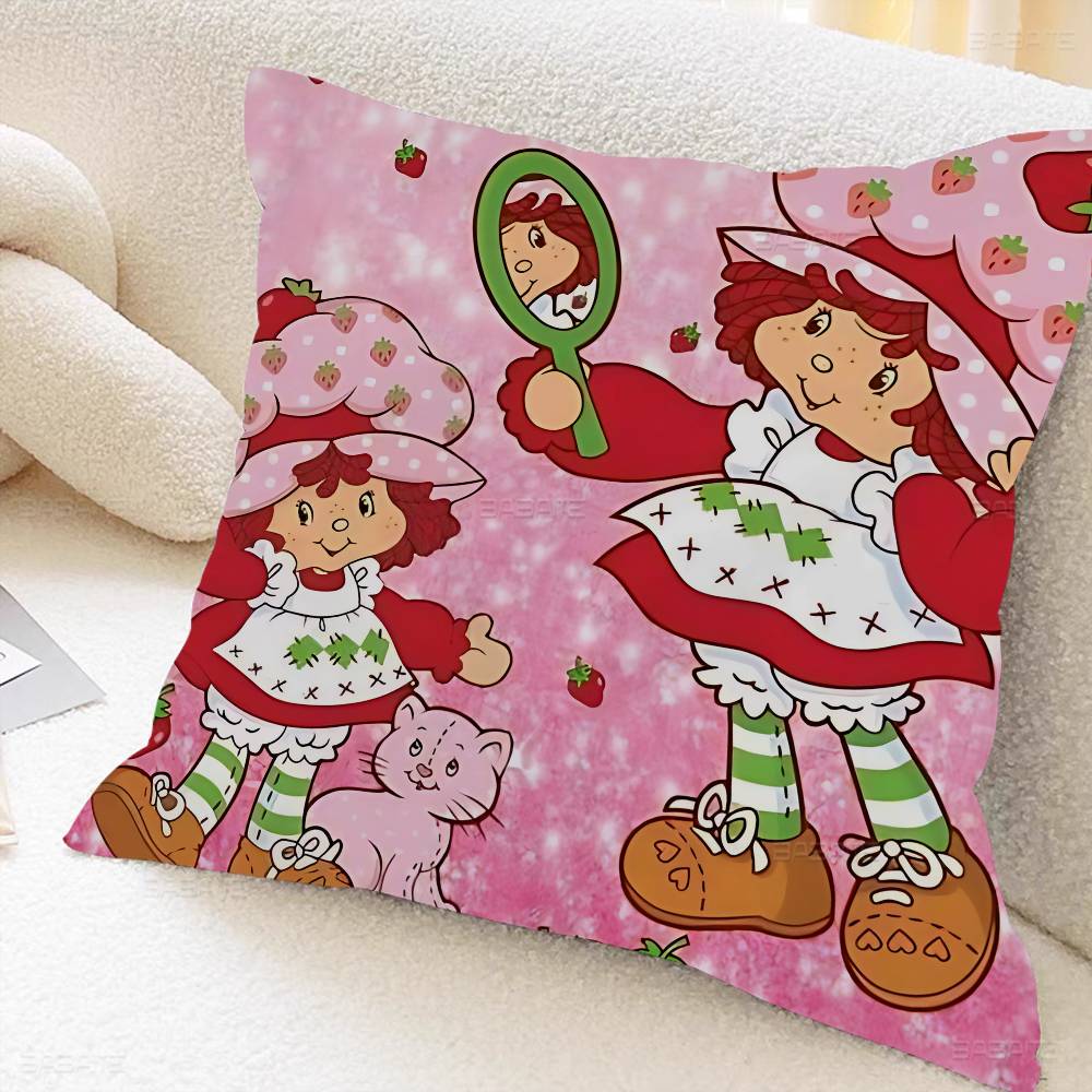 SStrawberryshortcake girl Pillow Gift Home Office Decoration Pillow Bedroom Sofa Car Cushion CoverPillow Case