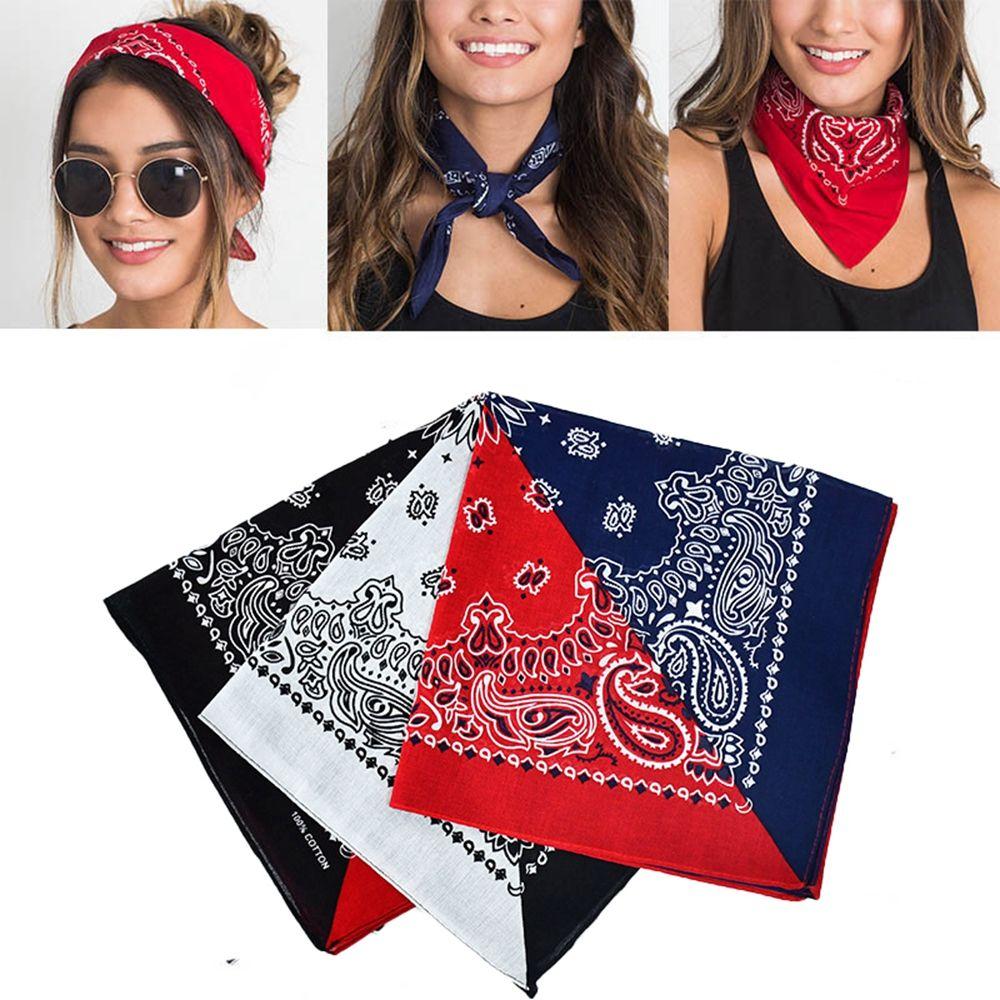 Cotton Cashew Women Headband Bandanas Cycling Headscarf Men Scarf Print Square Scarf Women Scarf