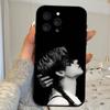 Чехол для телефона певца Y-Yeonjun для iPhone 1716 15 14 13 Pro Max 11 12 Mini X Xs XR Черный силиконовый чехол