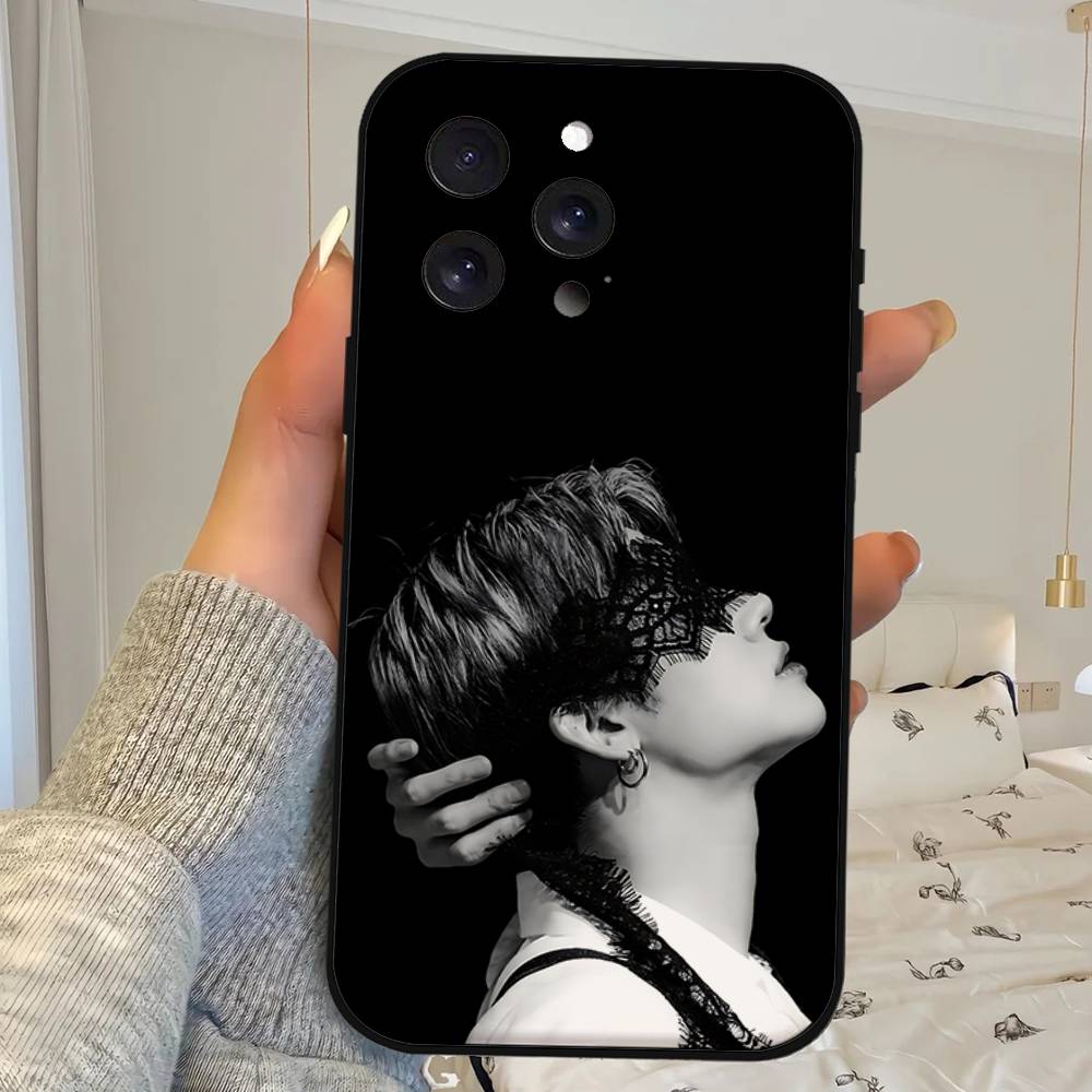 Чехол для телефона певца Y-Yeonjun для iPhone 1716 15 14 13 Pro Max 11 12 Mini X Xs XR Черный силиконовый чехол