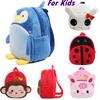 Kids Baby Girls Boys Cute Cartoon Animal Villus Backpacks School Bags Gift