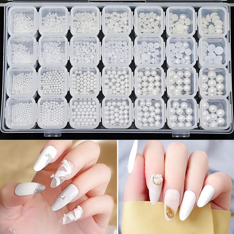 28 полосок/набор, смешанные 3D сплавы для ногтей, стразы, ювелирные изделия, подвески, украшения, набор для ногтей, ракушка, жемчужные принадлежности, аксессуары 3D8