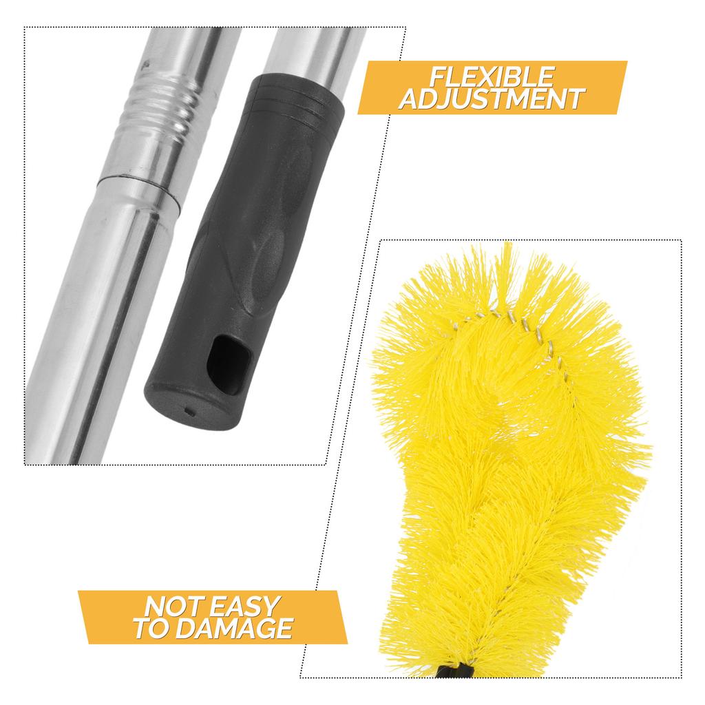 230cm Extendable Telescopic Gutter Cleaning Brush Roofing Tool Easy Remove Sink Filter Sewer Brush For Roof Drainage Clean Tool