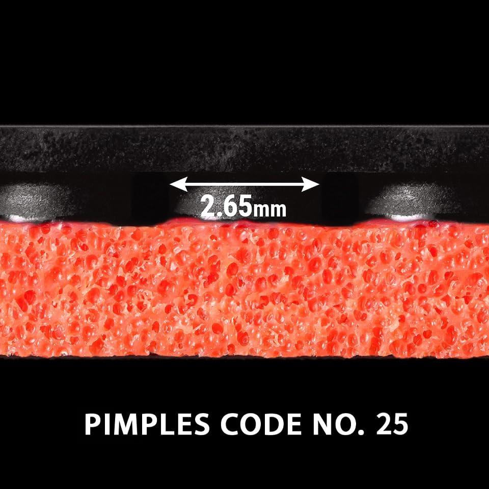 Butterfly Table Tennis Rubber Tenergy 25 Back Soft Tension 05810 Black Extra Thick (Spin)