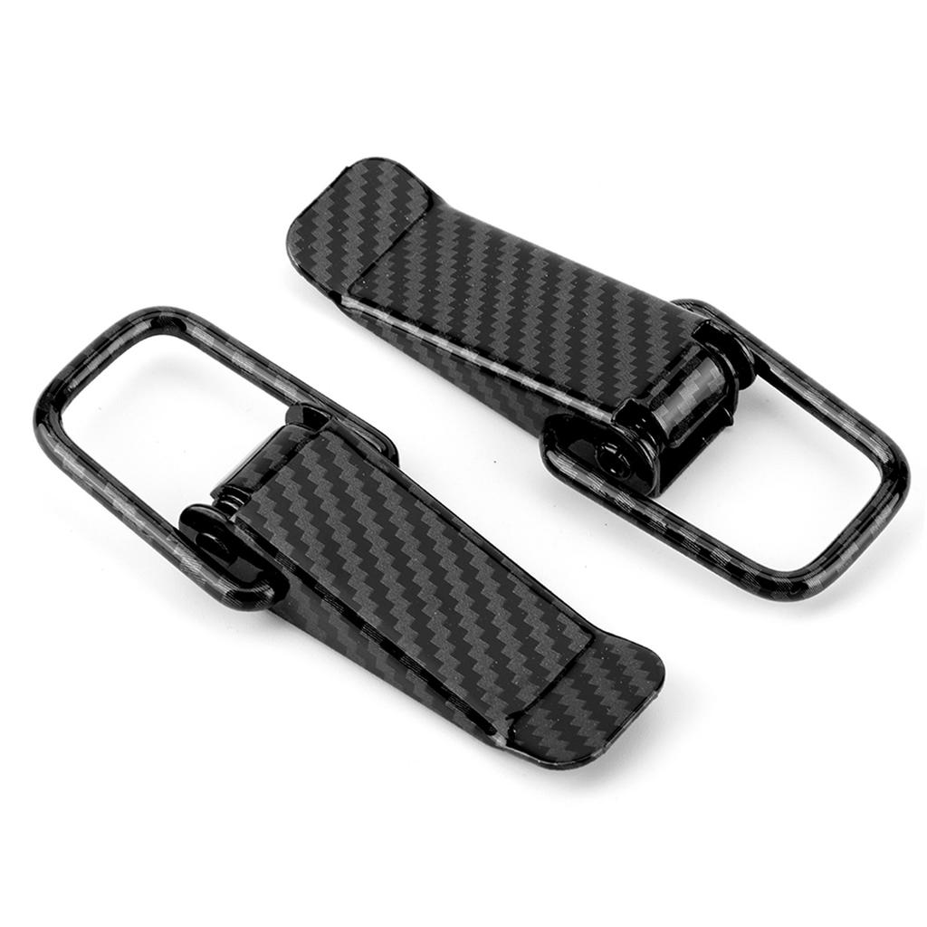 Universal Car Truck Hook Lock Clip Quick Release Black Carbon Fiber Texture