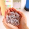 20Pcs/Box Mini Transparent Clip Push Pins Creative Pushpins with Clips Thumb Tacks  Wall Markers