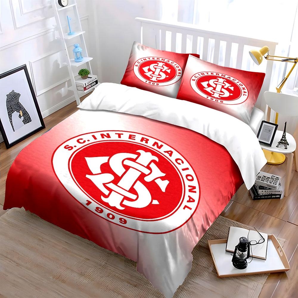 SC Internacional Logo Bedding Set Bedding Duvet Cover Set Duvet Cover Pillowcases (1 * Duvet Cover 2 * Pillowcases, without duvet insert)