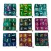 Game Playings Rounded Block Math Teaching Educational Toy Dices Small Colorful Acrylic Six Sided Dices Cubes with Number