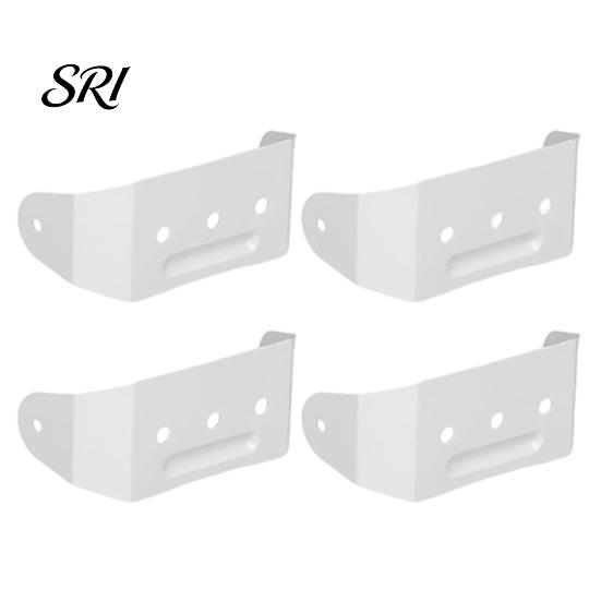 Downspout Mounting Hardware 4/8Pcs Aluminum Alloy Bracket Powder Coated Wall Mount Rain Gutter Metal Clamp Straps 2 x 3 Inch Pipe Clip Hidden Fastener