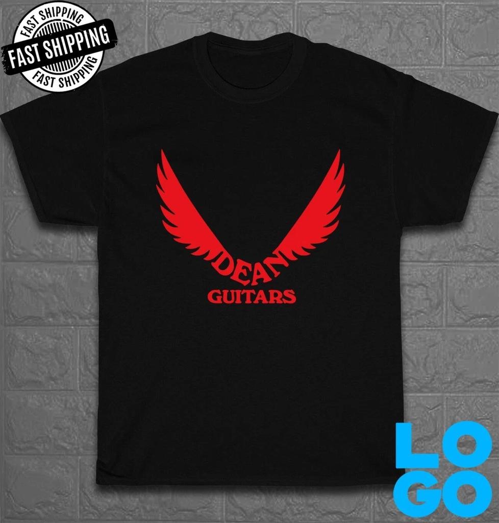 New Tee Dean Guitars Logo Men's Funny T-Shirt Made In USA Size S to 5XL