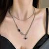 Alloy Choker Necklaces Neck Decoration Stacking Necklace Charm Double Link Chains Necklace Women