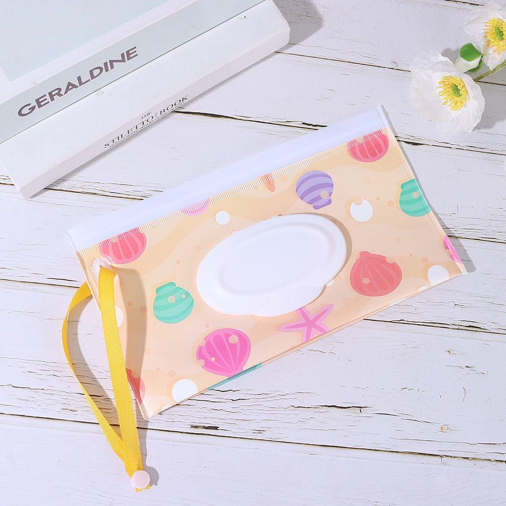 Product Flip Cover Portable Carrying Case Tissue Box Cosmetic Pouch Wet Wipes Bag Wipes Holder Case