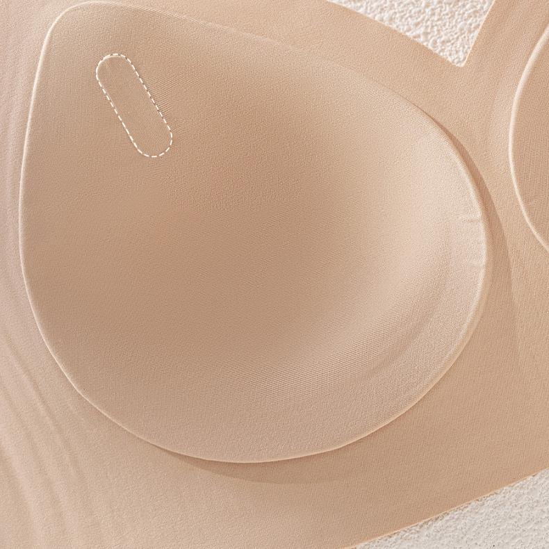 Seamless Bra Women's Jacquard Soft Support Lift Bra Gathering Bra Lace-holding Underwear Push Up Bra