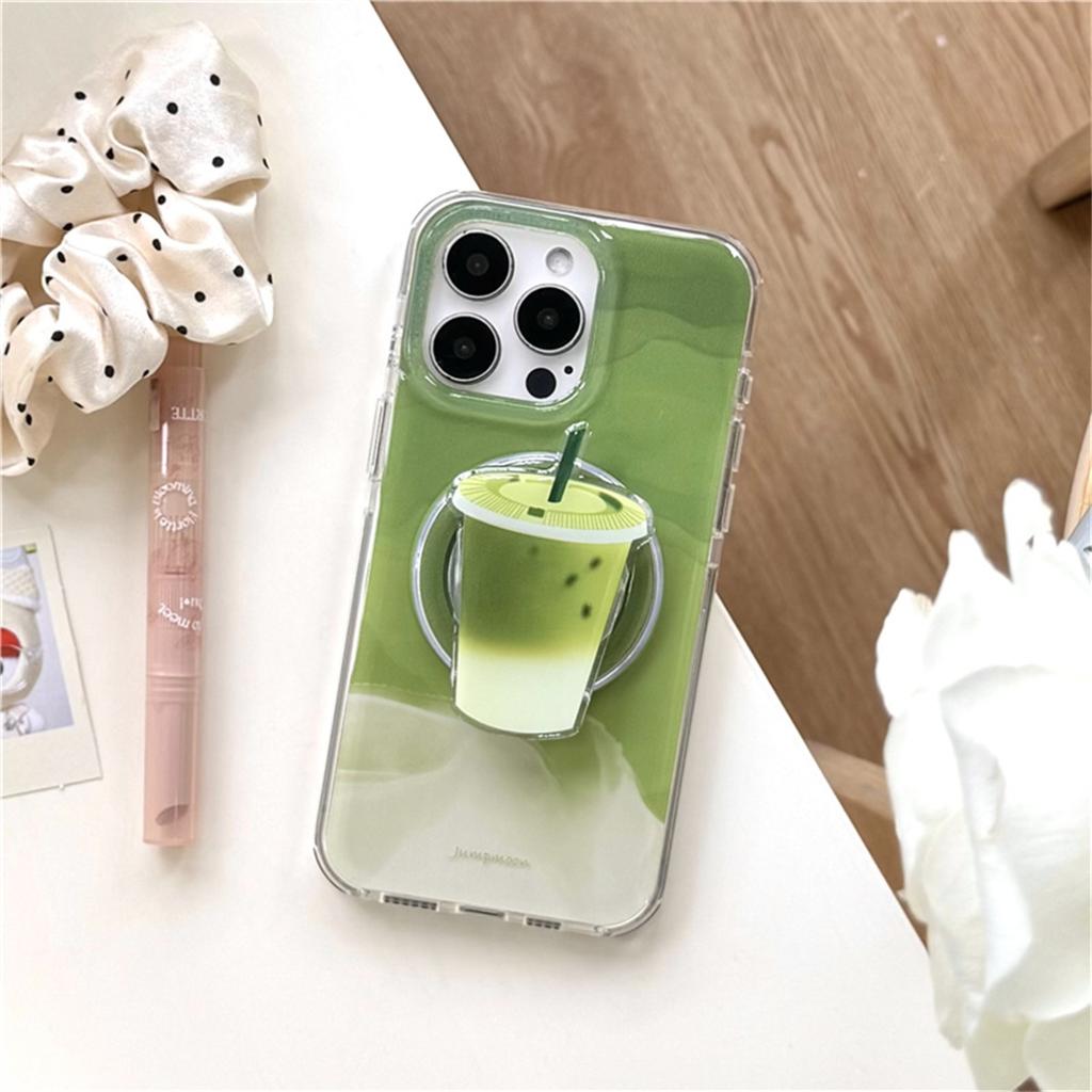 Модный чехол для телефона цвета маття-зеленый, магнитный, для iPhone 16 Pro 15 14 13 Pro Max, чехол-подставка, противоударные чехлы