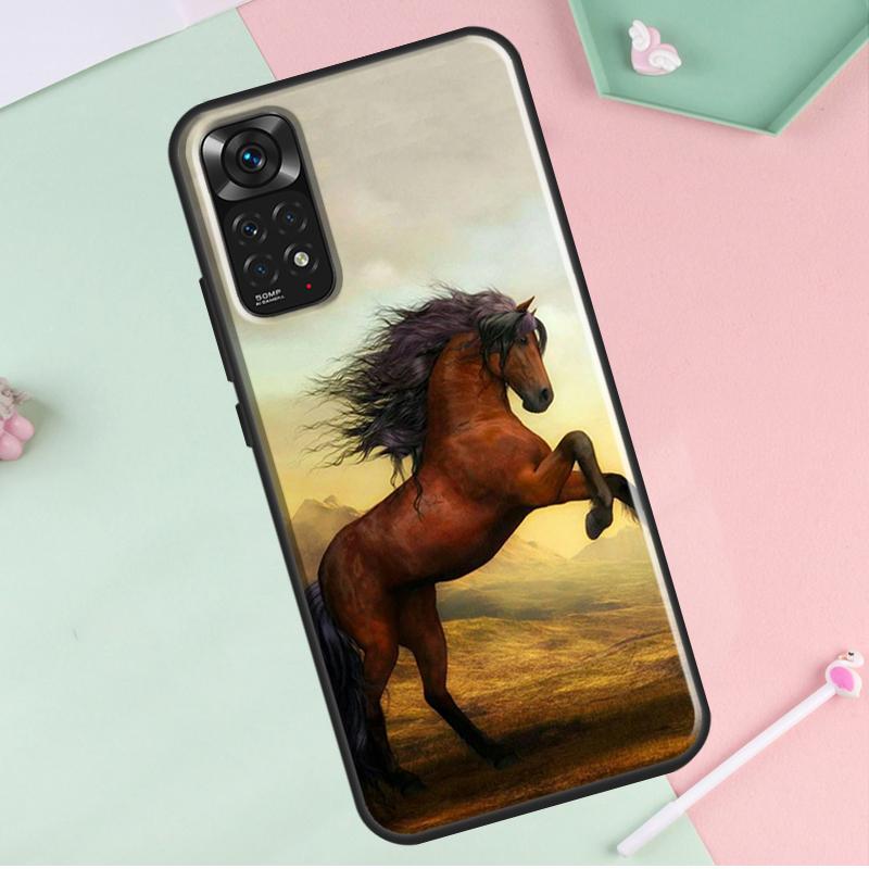 Лошадь животное картина для Redmi Note 12 Pro Plus Чехол для Redmi Note 10 8 9 11 Pro 12S 11S 10S 9S 9C 10C 12C Чехол