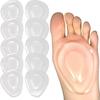 [Physiotherapist-Supervised] 10-Piece Set of Silicone Gel Foot Pads, Transparent, Prevents Blisters, Shock Absorption, Pressure Distribution, Fatigue,