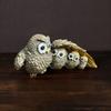 Cute Animal Statue Resin Miniature Figurine Sculpture Desktop Decoration Owl Ornament  TV Cabinet