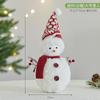 Foam Snowman Figures Standing Christmas Dolls in Two Hat Styles and Three Sizes Holiday Table