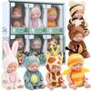 6 шт. набор кукол Reborn, игрушка-симуляция, принцесса, куклы, игрушка, милый спящий ребенок с одеждой, аксессуары, подарок на день рождения для детей