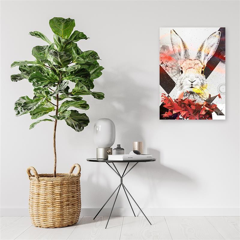Canvas Print Abstract Colourful Rabbit