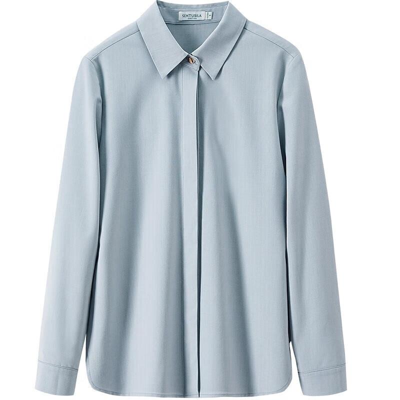 Sentubila Wrinkle-Resistant Easy-Care Women's Shirt Spring Autumn Professional Commuter Formal Long Sleeve Top