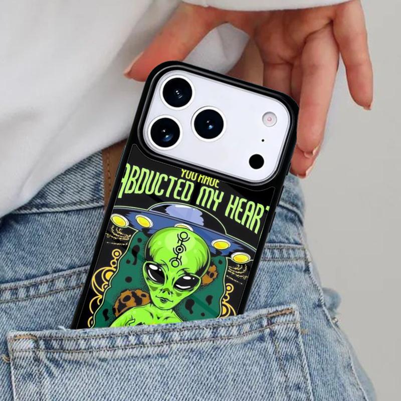 Alien Space Phone Case for iPhone 16e 15 14 13 12 17 Pro Max Plus Air 17pro Cover Coque