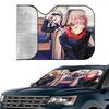 J-Jujutsu Kaisen Anime Car SunShade Windshield Foldable Three-layer Insulation Sunshade By Suction Cup Blocks UV Rays Sun