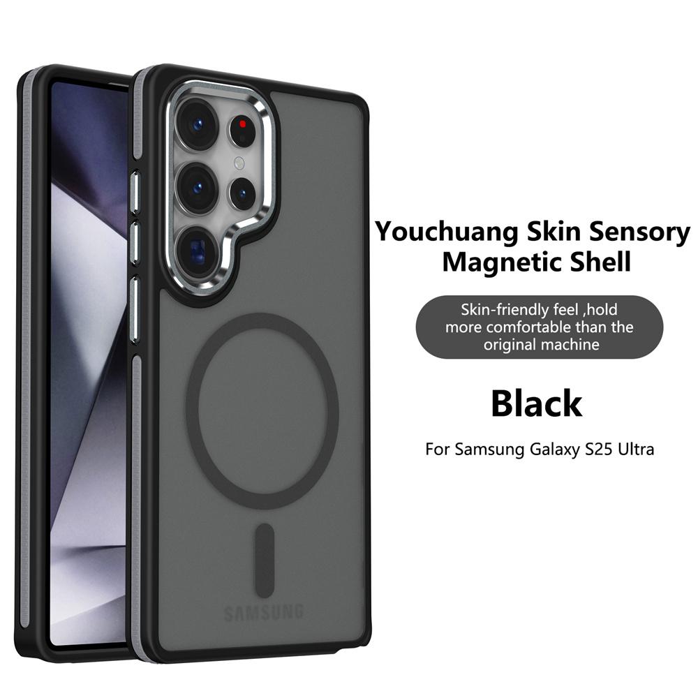 Чехол для телефона Magsafe с магнитом, премиальное качество, для Samsung Galaxy S25 Plus S24 Ultra S23 FE S22, с поддержкой беспроводной зарядки, противоударный