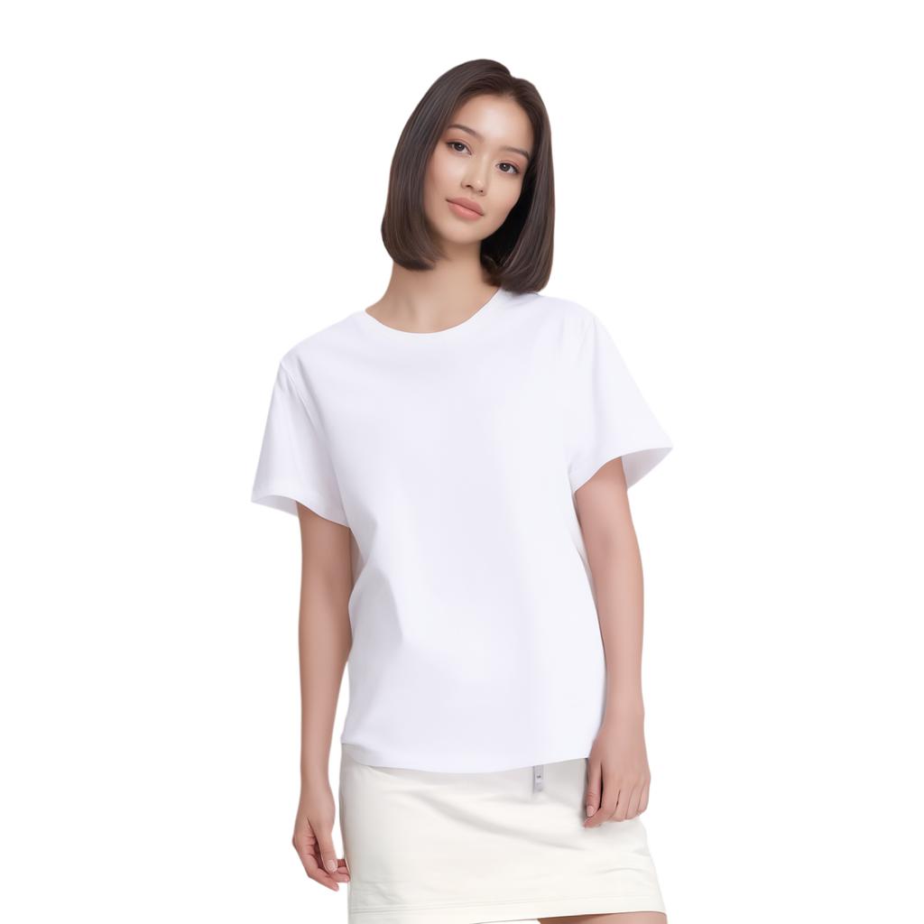 Nike T Shirts Women's White Crew Neck Moderate FJ7129-100