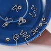 HX6F 9Pieces/Set Non-Pierced Body Jewelry Nose Clip On Fake Piercing Nose Cuff Women