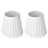 2PCS White/Yellow/Red Small Lamp Shade Clip On Design Pleated Fabric Lampshade  Wall Lamp