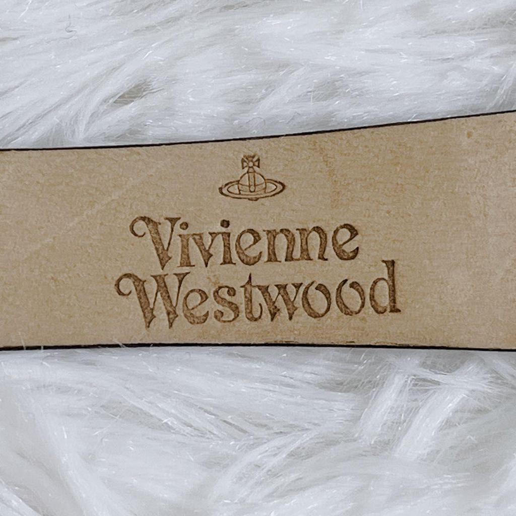 Б/у Рабочий Предмет Редкий Вне Печати Vivienne Westwood Шарм-сердце Узор Orb All-over Часы-ремень Vivienne Westwood