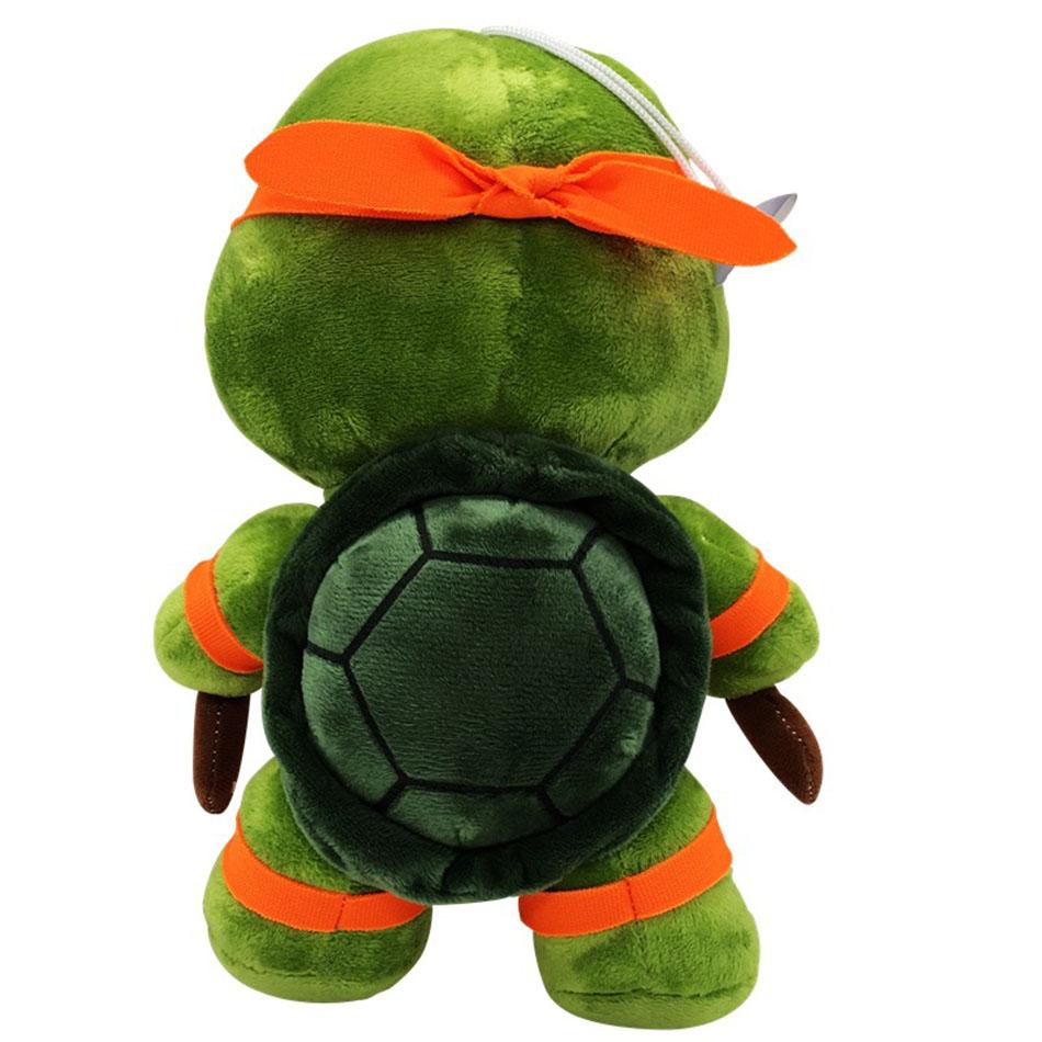 25 см Черепашки-ниндзя плюшевые куклы аниме игра TMNT Лео Раф Майк Дон мягкие игрушки украшения украшения игрушки для детей подарок на день рождения