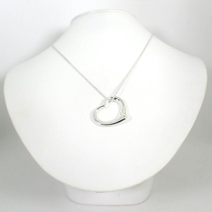 [Used] TIFFANY 925 Open Heart Pendant/Necklace/g502-51