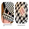 1Pc Women Summer Uv Protection Wide Brim Sun Hats With Chin Strap Cute Pastel Plaid Beach Hat For Outdoor Travel & Daily Wear