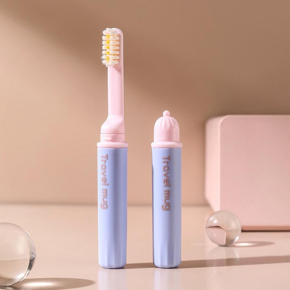 Plastic Folding Toothbrush Adults Children Tooth Brush  Travel Camping Hiking Outdoor Supplies