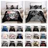 3D Skull Printing Bed Cover King Size Polyester Bed Clothes Design Soft  High Ranking Home Bedclothes