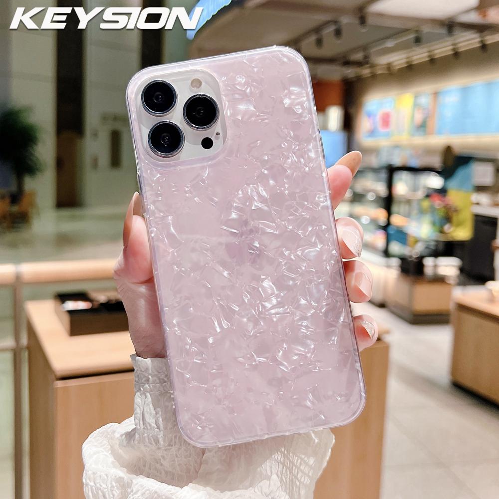 KEYSION Чехол с блестящим узором Diamond Shell для iPhone 12 11 Pro Max, женский противоударный чехол для iPhone SE 3 2020 XS Max XR